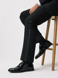 Next Noir - Chaussures derby en cuir verni Outlet