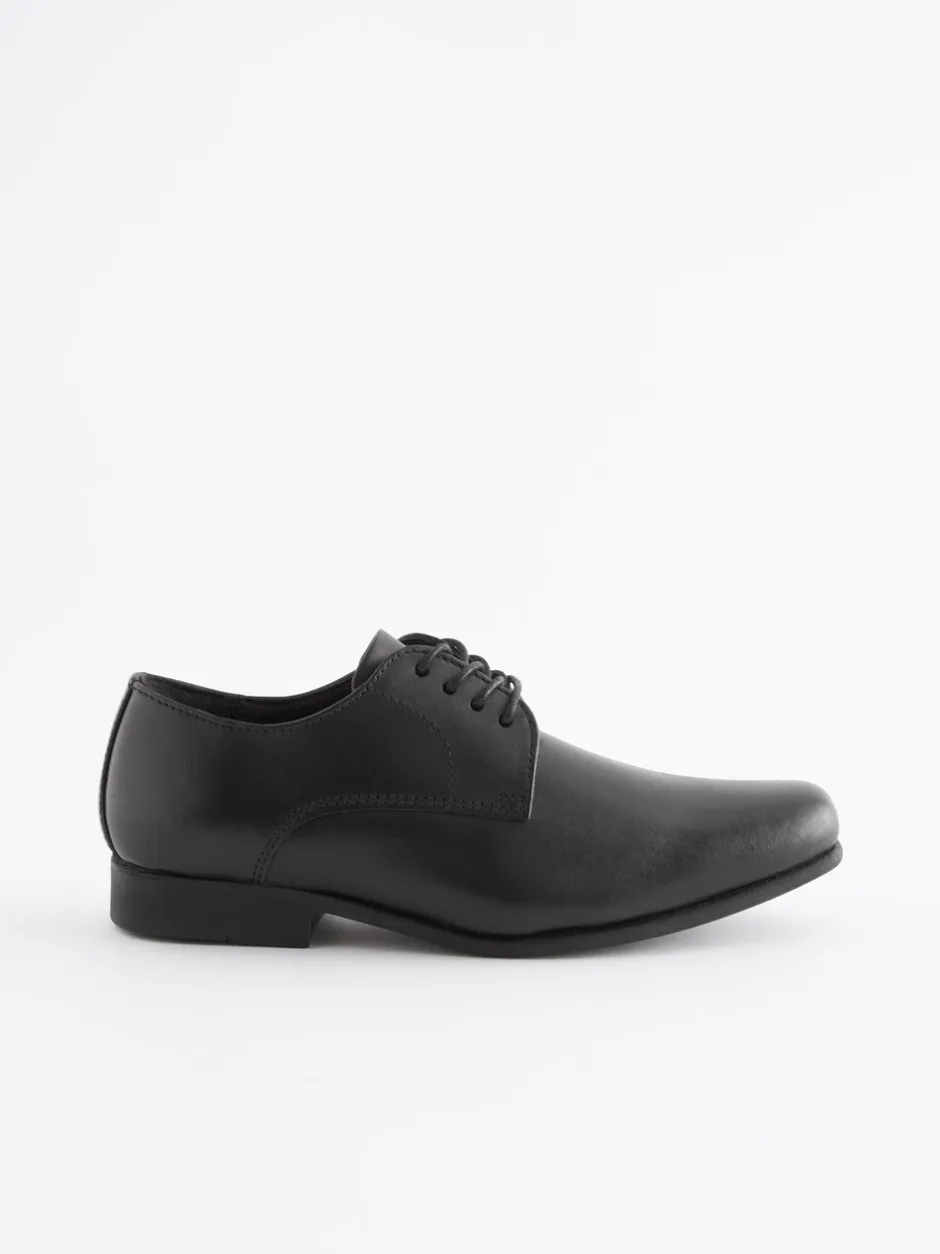 Next Noir - Chaussures en cuir pour l’école Dentelle up Hot
