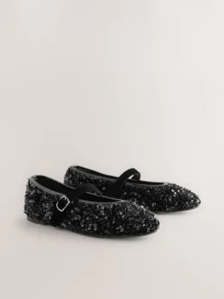 Next Noir - Chaussures Forever Comfort® Mary Jane avec ornements de sequins
