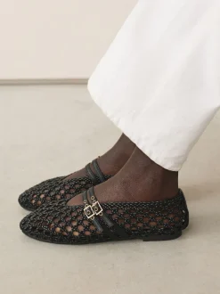 Next Noir - Chaussures Forever Comfort® à bout rond et double Mary Jane Clearance