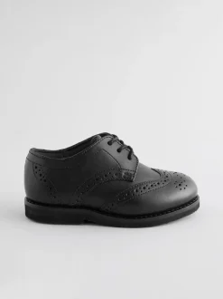 Next Noir - Chaussures élégantes en cuir style Brogue Online