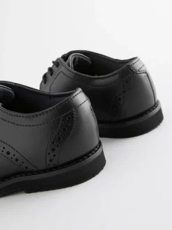 Next Noir - Chaussures élégantes en cuir style Brogue Online
