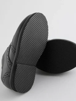 Next Noir - Chaussures élégantes en cuir style Brogue Online