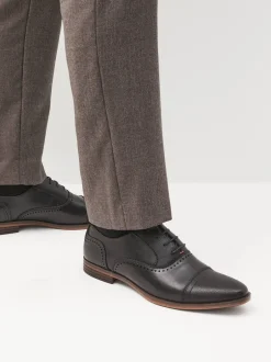 Next Noir - Chaussures Oxford à bout ouvert Outlet