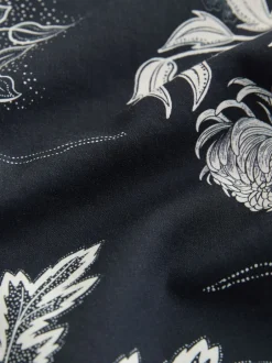 Next Noir - Chemise à manches courtes imprimée style japonais Online