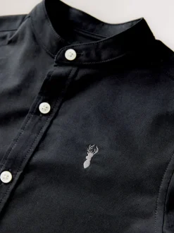 Next Noir - Chemise Oxford à manches longues et Col mao (3-16ans) Sale