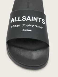 All Saints Noir - Claquettes souterraines AllSaints Hot
