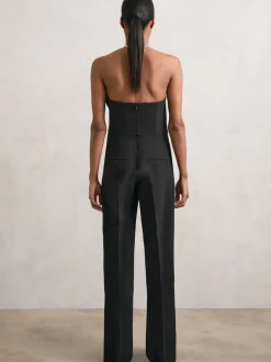 Reiss Noir - Combinaison ample structurée sans bretelles Ayla Outlet