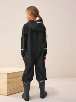 Next Noir - Combinaison imperméable zippée à capuche (12mois -10ans) Clearance