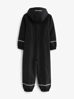 Next Noir - Combinaison imperméable zippée à capuche (12mois -10ans) Clearance