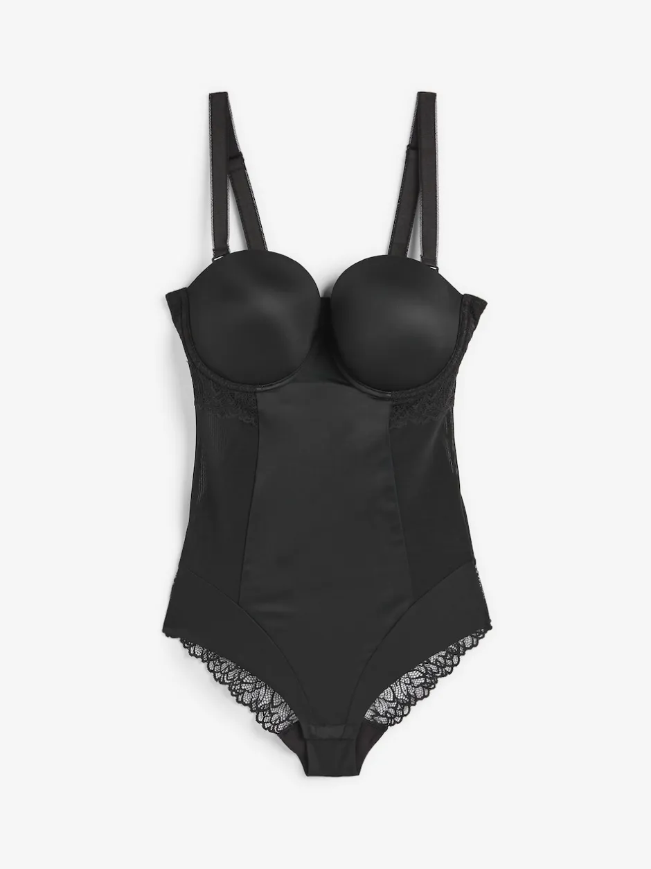 Next Noir - Corps en dentelle légèrement rembourré avec contrôle du ventre ferme DD+ Online