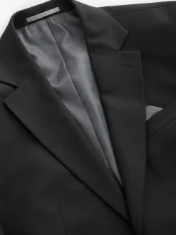 Next Noir - Coupe ajustée Flannel Costume Veste Online