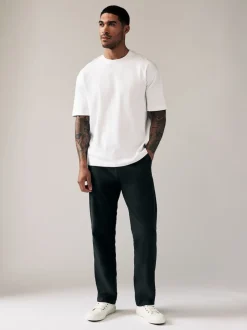 Next - Coupe ample - Pantalon chino stretch Noir