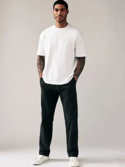 Next - Coupe ample - Pantalon chino stretch Noir