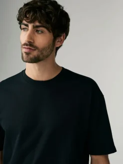 Next - Coupe ample - T-shirt épais 3 Pack Noir Online