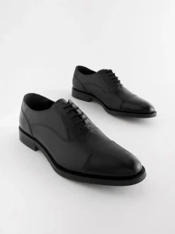 Next Noir - Coupe classique - Chaussures Oxford à bout en cuir Best