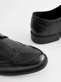 Next Noir - Coupe classique - Chaussures Richelieu derby en cuir