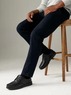 Next Noir - Coupe large - Apron À lacets Chaussures New