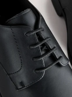 Next Noir - Coupe large - Chaussures derby fines à bout carré Best