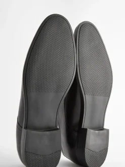 Next Noir - Coupe large - Derbys en cuir classiques New