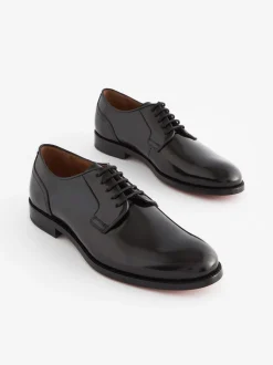 Next Noir - Coupe large - Signature Leather Sole Derby Chaussures