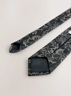 Next Noir - Cravate et pince design Sale