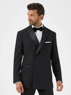 Skopes Noir - Croisée - Veste de costume Sinatra Fit Dinner Clearance