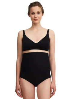 Chantelle Noir - Culotte grossesse pure lisse à taille haute Hot