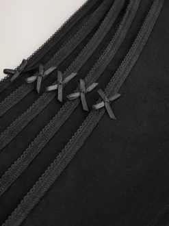 Next Noir - Culotte en coton riche 5 Pack Court Hot