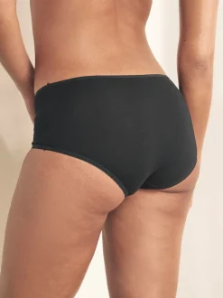 Next - Culotte en coton riche 5 Pack Noir New