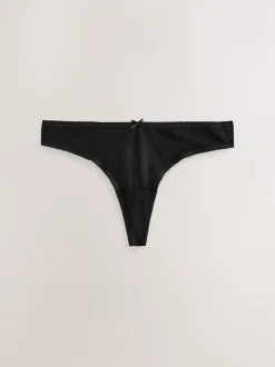 Next Noir - Culotte en coton riche 7 Pack String Hot
