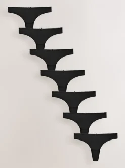 Next Noir - Culotte en microfibre 7 Pack String Hot