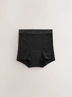 Next Noir - Culotte périodique à débit moyen 2 Pack Clearance