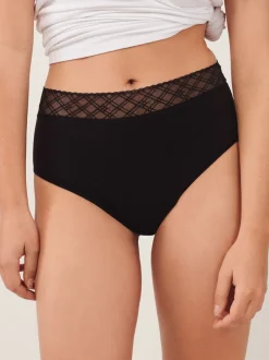 Next Noir - Culotte périodique à débit moyen 2 Pack Clearance