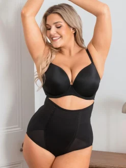 Pour Moi Noir - Culotte taille haute Lingerie Hourglass Firmmy Control taille haute New