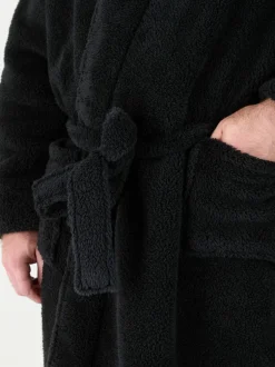 D555 Noir - Robe de chambre Newquay 1 super douce avec capuche Hot