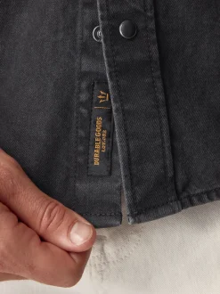 Next Noir - Denim Western 100% Cotton Manches longues Chemises Best