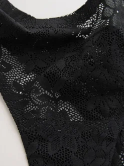 Next Noir - Dentelle sur l’ensemble Pas de VPL Slips 3 Lot Clearance