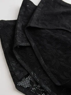 Next Noir - Dentelle sur l’ensemble Pas de VPL Slips 3 Lot Discount