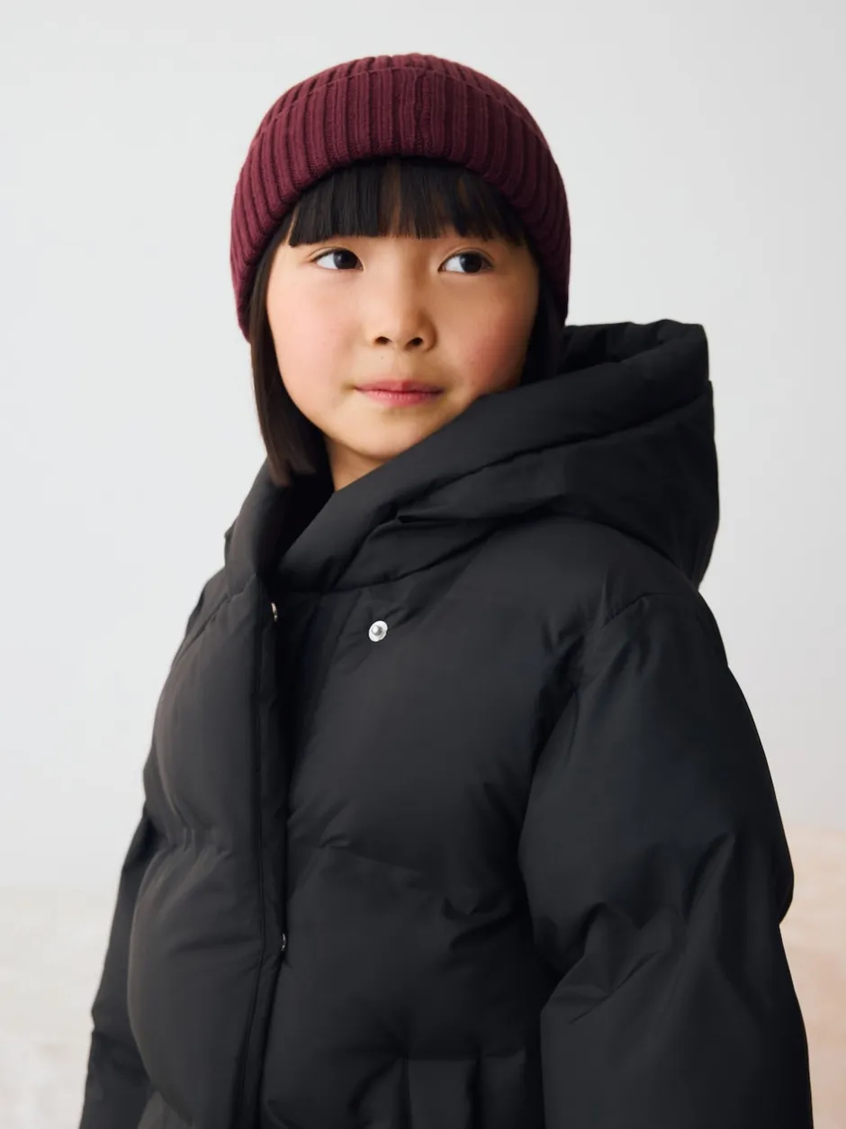 Next Noir - Doudoune imperméable doublée de fausse fourrure (3-16ans) Outlet