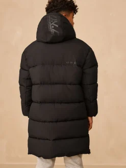 Next Noir - Doudoune longue Résistant à la douche (3-17ans) Outlet