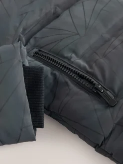 Next Noir - Doudoune réfléchissante doublée en micropolaire (3-16ans)