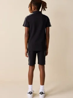 Next Noir - Ensemble polo et short à col zippé (3-16 ans) Online