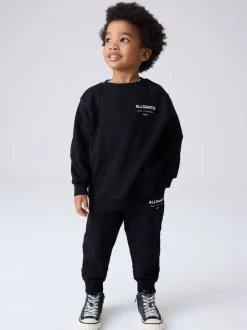 smALLSAINTS - Ensemble Underground Sweat-shirt et Survêtement oversize pour jeunes Garçons Noir New