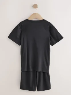 Next Noir - Ensemble t-shirt et short de sport (3-16 ans) Sale