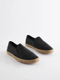 Next Noir - Espadrilles texturées Outlet