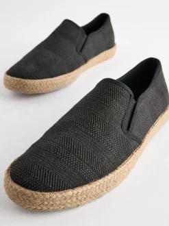 Next Noir - Espadrilles texturées Outlet