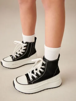 Next Noir - Extra Chunky Lace-Up With Zip Trainers Best