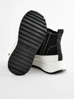 Next Noir - Extra Chunky Lace-Up With Zip Trainers Best