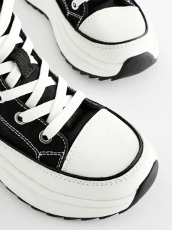 Next Noir - Extra Chunky Lace-Up With Zip Trainers Best